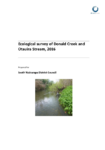 Appendix 11: Ecological Survey of Donald Creek and Otauira Stream preview