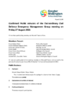 Public Minutes of the Civil Defence Emergency Management Extraordinary Meeting 27 August 2021 preview