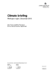 Climate and Water Resources Summary for the Wellington Region - Climate Briefing December 2015 preview
