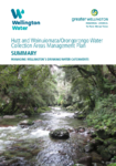 Hutt and Wainuiomata/Orongorongo water collection areas - Water Catchment Management plan summary sheet preview
