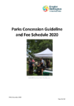 Concessions and Permits fee schedule preview