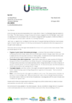 Letter to Minister. New resource management planning regime 19 Aug 2022 preview