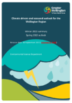 Climate drivers and seasonal outlook for the Wellington Region - Winter 2022 summary and Spring 2022 outlook preview