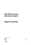 Regional Soil Plan - Plan Effectiveness Monitoring Report preview