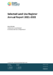 Selected Land Use Register Annual Report 2021-2022 preview