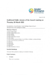 Confirmed Public minutes of the Council meeting on Thursday 30 March 2023 preview