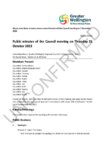 Unconfirmed Public Minutes of the Council meeting on 26 October 2023 preview