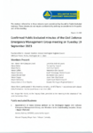 Confirmed Public Excluded minutes of the CDEM Group meeting on Tuesday 19 September 2023 preview