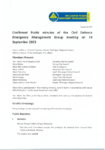 Confirmed Public minutes of the CDEM Group meeting on 19 September 2023 preview