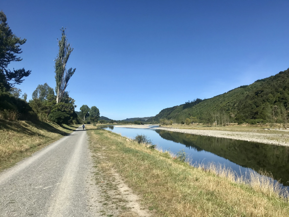 A view of the river on the Hutt River Trail
